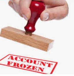 frozen bank account