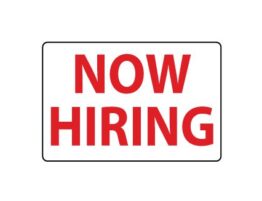 now hiring
