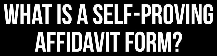 self-proving-affidavit