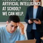 Worried New York student meeting with school officials after being accused of using artificial intelligence on homework.
